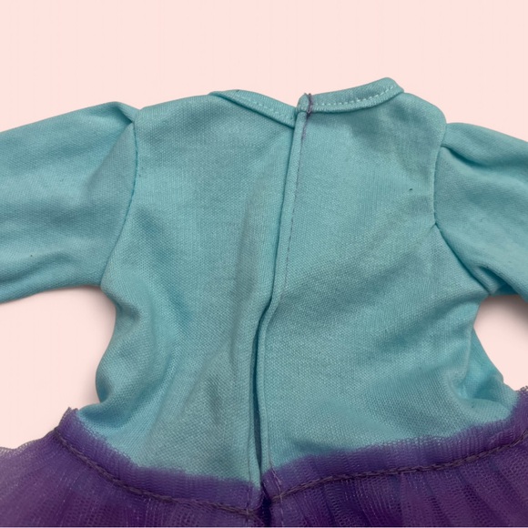 18” Doll Long Sleeve Pink Flamingo Tutu Dress Pretend Play Doll Dress Up Dress - Picture 7 of 7